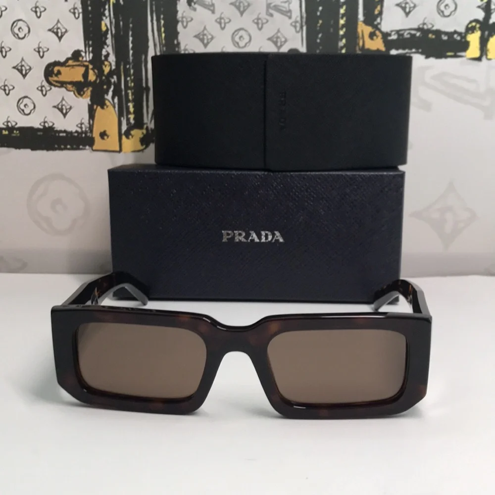 New Authentic Prada PR06YS Brown Sunglasses – Bold Luxury with UV Protection
